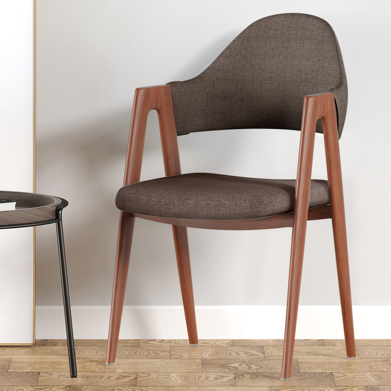 Silla de brazo tapizado contemporáneo en el hogar silla de comedor en casa