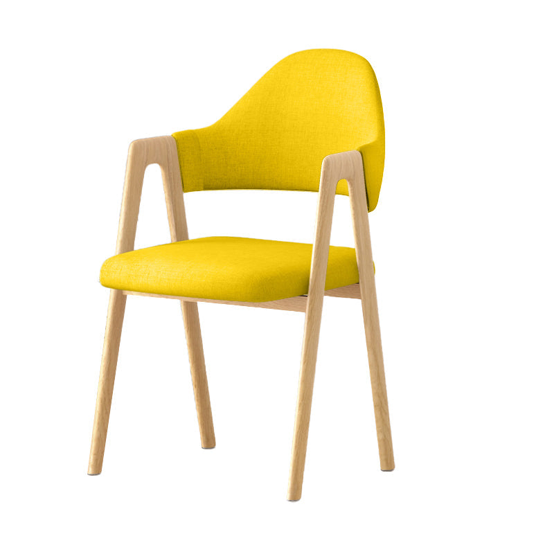Silla de brazo tapizado contemporáneo en el hogar silla de comedor en casa