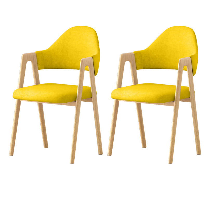 Silla de brazo tapizado contemporáneo en el hogar silla de comedor en casa