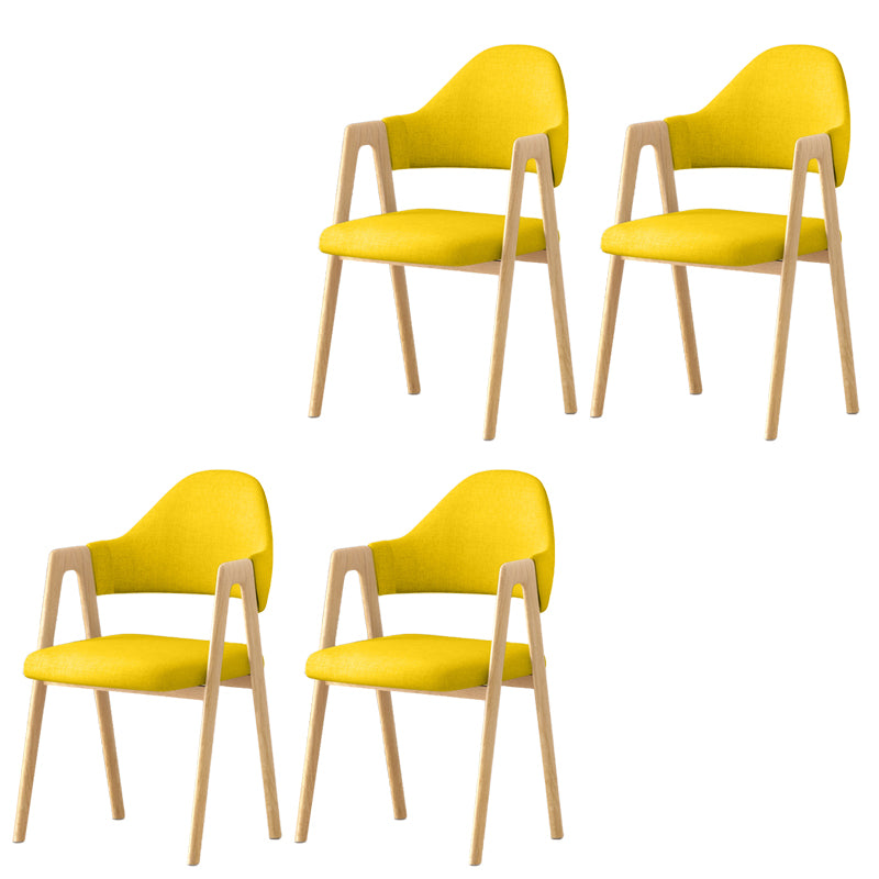 Silla de brazo tapizado contemporáneo en el hogar silla de comedor en casa