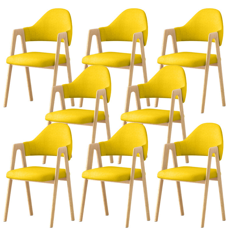 Silla de brazo tapizado contemporáneo en el hogar silla de comedor en casa