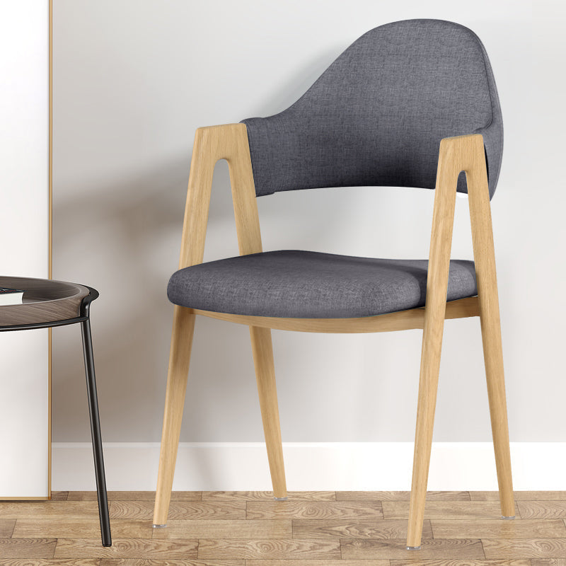 Silla de brazo tapizado contemporáneo en el hogar silla de comedor en casa