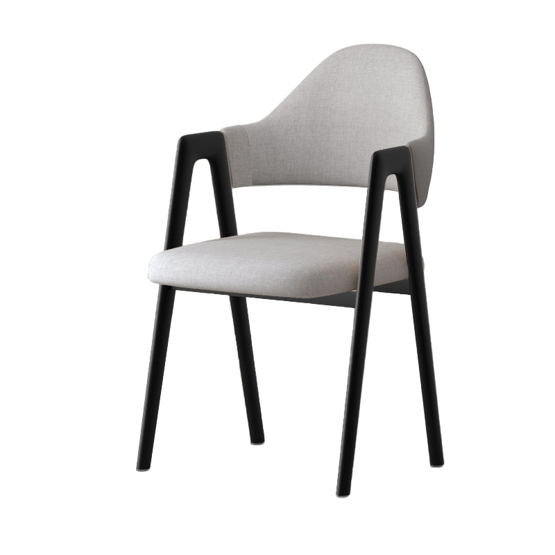 Silla de brazo tapizado contemporáneo en el hogar silla de comedor en casa