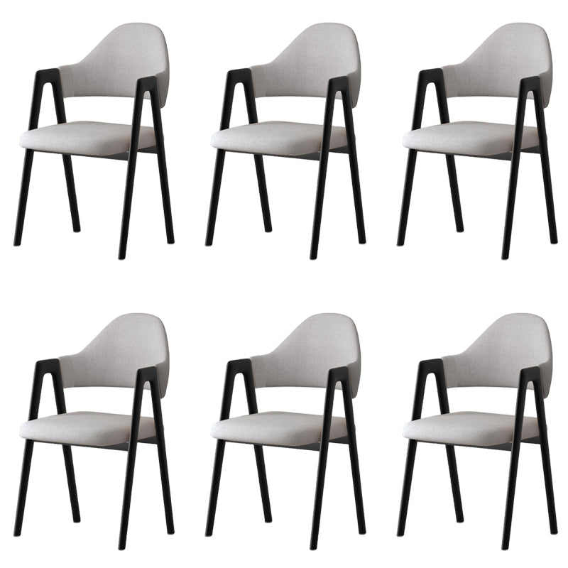 Silla de brazo tapizado contemporáneo en el hogar silla de comedor en casa