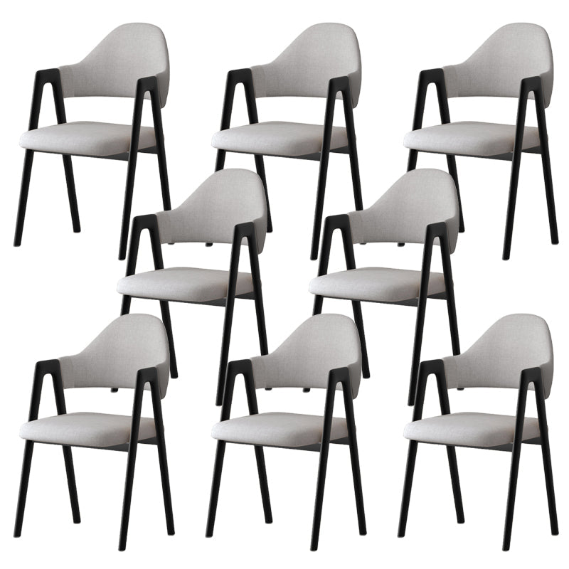 Silla de brazo tapizado contemporáneo en el hogar silla de comedor en casa