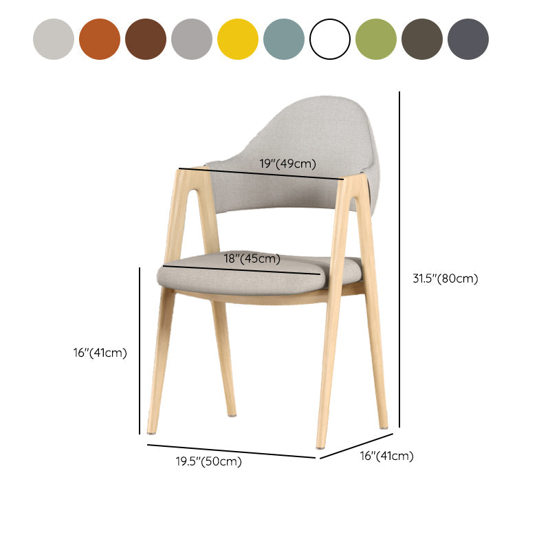 Silla de brazo tapizado contemporáneo en el hogar silla de comedor en casa