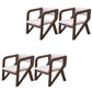 Open Back Arm Chairs Solid Wood Dining Chairs for Dining Room Grey 4 Piece Set Walnut Clearhalo 'Dining Chairs' 'Dining Tables & Seating' 'dining_chair' 'furn' 'furn_dining_chair' 'Furniture' 'Kitchen & Dining Furniture' 7327017