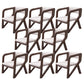 Open Back Arm Chairs Solid Wood Dining Chairs for Dining Room Grey 8 Piece Set Walnut Clearhalo 'Dining Chairs' 'Dining Tables & Seating' 'dining_chair' 'furn' 'furn_dining_chair' 'Furniture' 'Kitchen & Dining Furniture' 7327022
