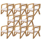 Open Back Arm Chairs Solid Wood Dining Chairs for Dining Room Grey 8 Piece Set Natural Wood Clearhalo 'Dining Chairs' 'Dining Tables & Seating' 'dining_chair' 'furn' 'furn_dining_chair' 'Furniture' 'Kitchen & Dining Furniture' 7327031