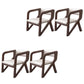 Open Back Arm Chairs Solid Wood Dining Chairs for Dining Room Off-White 4 Piece Set Walnut Clearhalo 'Dining Chairs' 'Dining Tables & Seating' 'dining_chair' 'furn' 'furn_dining_chair' 'Furniture' 'Kitchen & Dining Furniture' 7327034