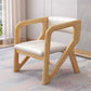 Open Back Arm Chairs Solid Wood Dining Chairs for Dining Room Off-White 1 Piece Natural Wood Clearhalo 'Dining Chairs' 'Dining Tables & Seating' 'dining_chair' 'furn' 'furn_dining_chair' 'Furniture' 'Kitchen & Dining Furniture' 7327037