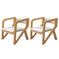Open Back Arm Chairs Solid Wood Dining Chairs for Dining Room Off-White 2 Piece Set Natural Wood Clearhalo 'Dining Chairs' 'Dining Tables & Seating' 'dining_chair' 'furn' 'furn_dining_chair' 'Furniture' 'Kitchen & Dining Furniture' 7327038