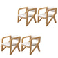 Open Back Arm Chairs Solid Wood Dining Chairs for Dining Room Off-White 4 Piece Set Natural Wood Clearhalo 'Dining Chairs' 'Dining Tables & Seating' 'dining_chair' 'furn' 'furn_dining_chair' 'Furniture' 'Kitchen & Dining Furniture' 7327039