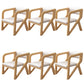 Open Back Arm Chairs Solid Wood Dining Chairs for Dining Room Off-White 6 Piece Set Natural Wood Clearhalo 'Dining Chairs' 'Dining Tables & Seating' 'dining_chair' 'furn' 'furn_dining_chair' 'Furniture' 'Kitchen & Dining Furniture' 7327040
