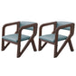 Open Back Arm Chairs Solid Wood Dining Chairs for Dining Room Gray Blue 2 Piece Set Walnut Clearhalo 'Dining Chairs' 'Dining Tables & Seating' 'dining_chair' 'furn' 'furn_dining_chair' 'Furniture' 'Kitchen & Dining Furniture' 7327053