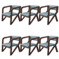 Open Back Arm Chairs Solid Wood Dining Chairs for Dining Room Gray Blue 6 Piece Set Walnut Clearhalo 'Dining Chairs' 'Dining Tables & Seating' 'dining_chair' 'furn' 'furn_dining_chair' 'Furniture' 'Kitchen & Dining Furniture' 7327055