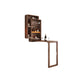 Table de bar rectangulaire en bois massif, table de salle à manger extensible pour la cuisine