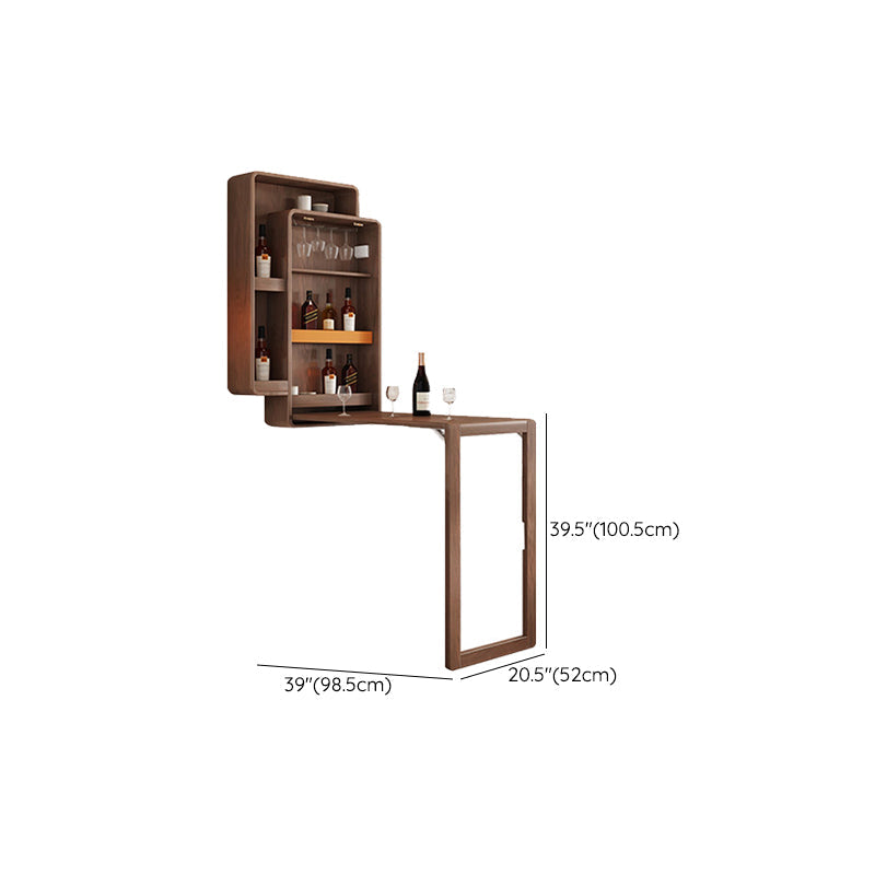 Table de bar rectangulaire en bois massif, table de salle à manger extensible pour la cuisine