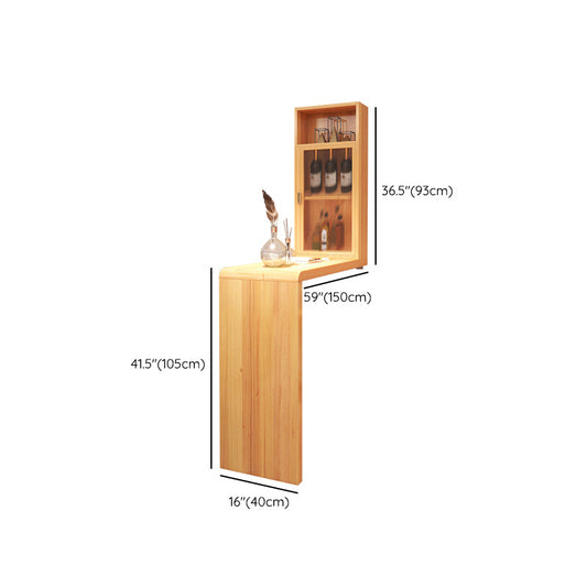 Mesa de comedor moderna de la mesa de comedor de barra de madera sólida en natural