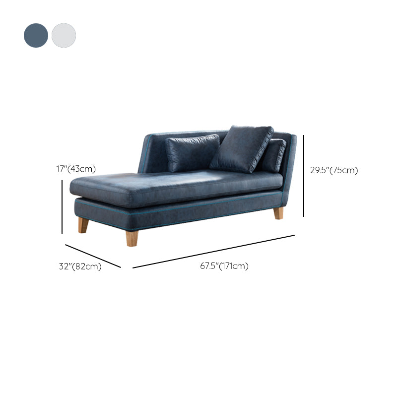 Scandinavian Upholstered Chaise Lounge Couch One Armed Chaise Lounge Clearhalo 'Chairs & Seating' 'Chaise Lounge' 'chaise_lounge' 'furn' 'furn_chaise_lounge' 'Furniture' 'Living Room Furniture' 7327679