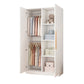 Wooden Frame Wardrobe Freestanding Wardrobe Armoire with Shelves and Clothes Rail White Clearhalo 'Armoires & Wardrobes' 'armoires_wardrobes' 'Bedroom Furniture' 'furn' 'furn_armoires_wardrobes' 'Furniture' 7327777