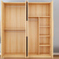 Wooden Frame Wardrobe Freestanding Wardrobe Armoire with Shelves and Clothes Rail Clearhalo 'Armoires & Wardrobes' 'armoires_wardrobes' 'Bedroom Furniture' 'furn' 'furn_armoires_wardrobes' 'Furniture' 7327789