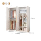 Wooden Frame Wardrobe Freestanding Wardrobe Armoire with Shelves and Clothes Rail Clearhalo 'Armoires & Wardrobes' 'armoires_wardrobes' 'Bedroom Furniture' 'furn' 'furn_armoires_wardrobes' 'Furniture' 7327799