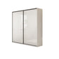 Modern Artificial Wood Wardrobe Armoire Freestanding Wardrobe in White