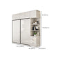 Modern Artificial Wood Wardrobe Armoire Freestanding Wardrobe in White