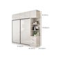 Modern Artificial Wood Wardrobe Armoire Freestanding Wardrobe in White