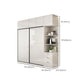 Modern Artificial Wood Wardrobe Armoire Freestanding Wardrobe in White
