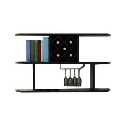 Portabottiglie a parete bottiglia di vino rettangolo e portabagagli per la casa