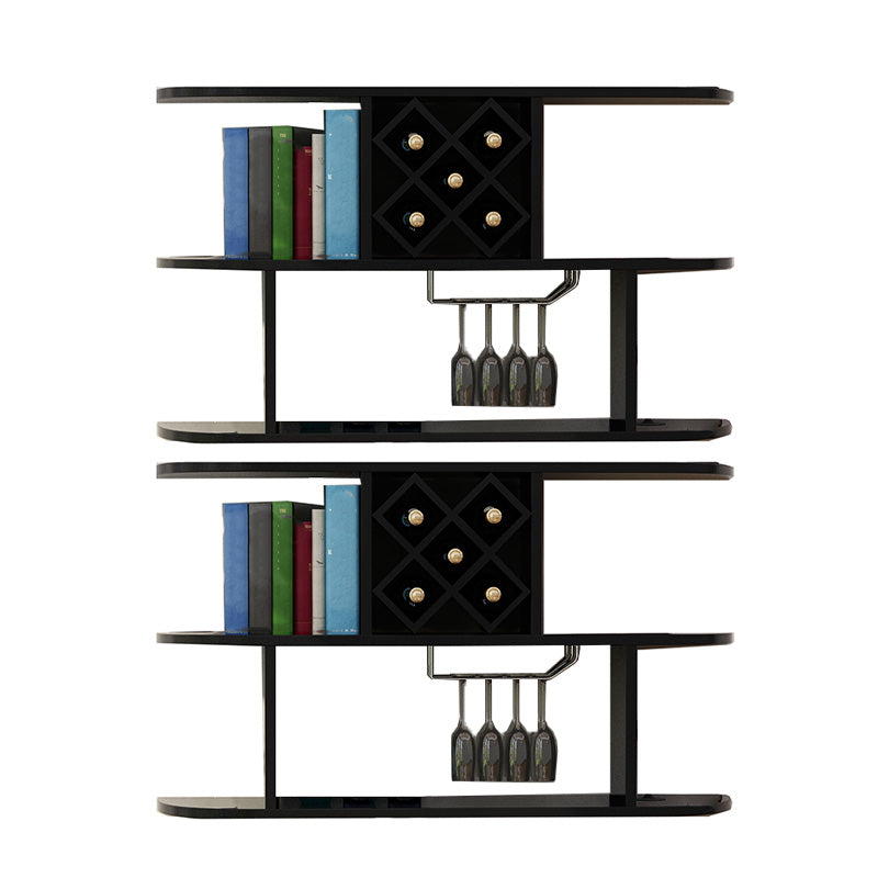 Portabottiglie a parete bottiglia di vino rettangolo e portabagagli per la casa