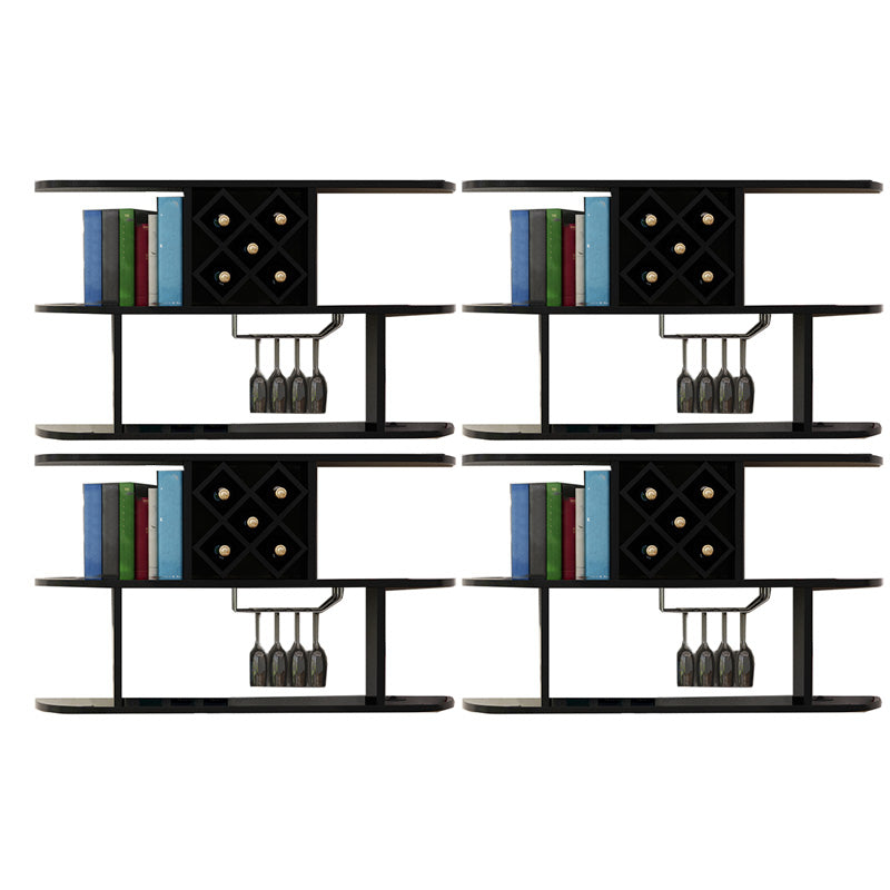 Portabottiglie a parete bottiglia di vino rettangolo e portabagagli per la casa