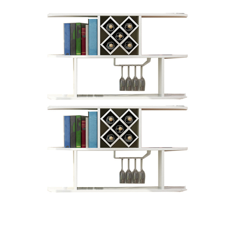 Portabottiglie a parete bottiglia di vino rettangolo e portabagagli per la casa