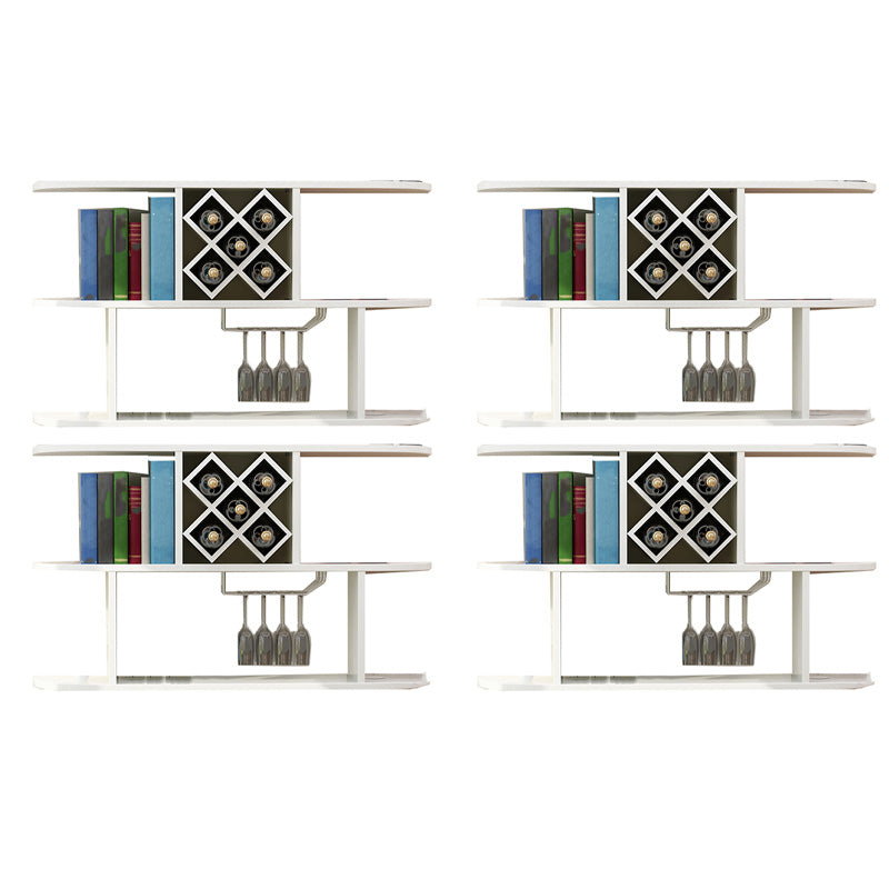 Portabottiglie a parete bottiglia di vino rettangolo e portabagagli per la casa