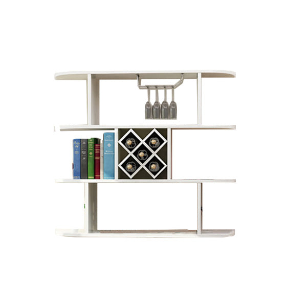 Portabottiglie a parete bottiglia di vino rettangolo e portabagagli per la casa