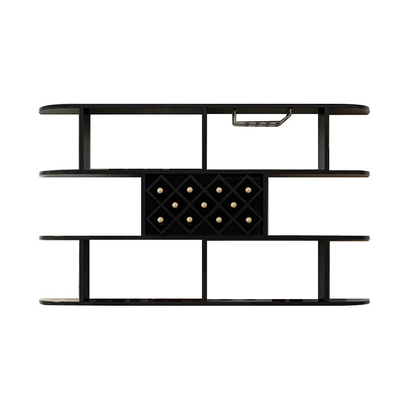 Portabottiglie a parete bottiglia di vino rettangolo e portabagagli per la casa