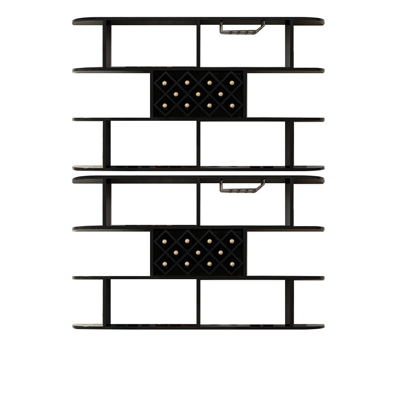 Portabottiglie a parete bottiglia di vino rettangolo e portabagagli per la casa