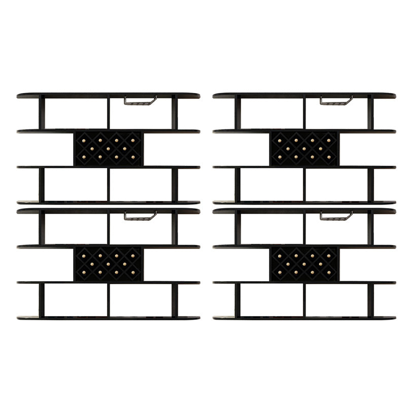 Portabottiglie a parete bottiglia di vino rettangolo e portabagagli per la casa