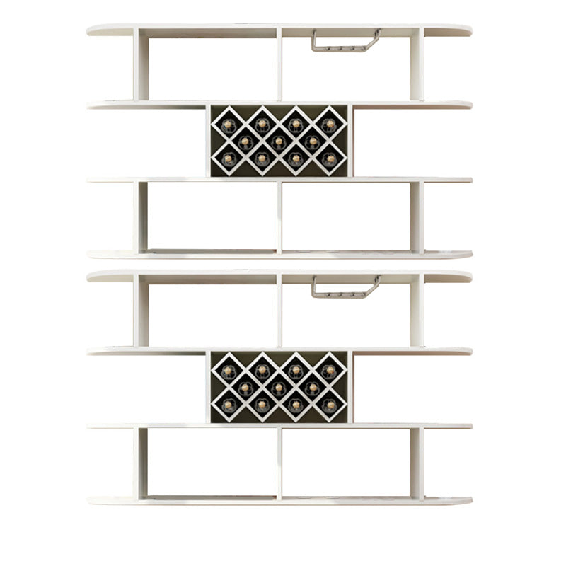 Portabottiglie a parete bottiglia di vino rettangolo e portabagagli per la casa