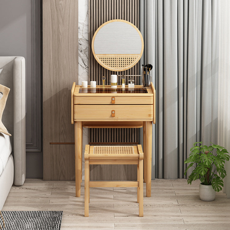 Mident secolo moderno moderno tavolo da trucco vanità per vanità mirrorl con cassetti per la camera da letto