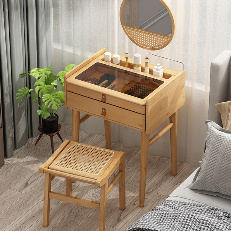 Mident secolo moderno moderno tavolo da trucco vanità per vanità mirrorl con cassetti per la camera da letto