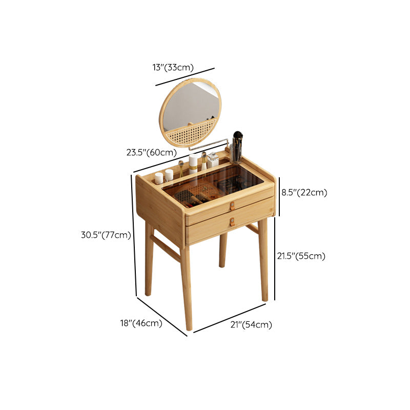Mident secolo moderno moderno tavolo da trucco vanità per vanità mirrorl con cassetti per la camera da letto