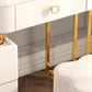 Luxious 3 Drawers Make-up Vanity Stone Makeup Vanity Desk Table