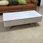 Glam Rectangular Slate Coffee Table 4 Drawers 1 Single Cocktail Table Clearhalo 'Coffee & Accent Tables' 'Coffee Tables' 'coffee_tables' 'furn' 'furn_coffee_tables' 'Furniture' 'Living Room Furniture' 7328330