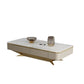 Glam Rectangular Slate Coffee Table 4 Drawers 1 Single Cocktail Table Gold Clearhalo 'Coffee & Accent Tables' 'Coffee Tables' 'coffee_tables' 'furn' 'furn_coffee_tables' 'Furniture' 'Living Room Furniture' 7328331