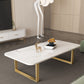 Slate Rectangular Coffee Table Trestle Coffee Cocktail Table Clearhalo 'Coffee & Accent Tables' 'Coffee Tables' 'coffee_tables' 'furn' 'furn_coffee_tables' 'Furniture' 'Living Room Furniture' 7328339