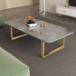 Slate Rectangular Coffee Table Trestle Coffee Cocktail Table Clearhalo 'Coffee & Accent Tables' 'Coffee Tables' 'coffee_tables' 'furn' 'furn_coffee_tables' 'Furniture' 'Living Room Furniture' 7328340