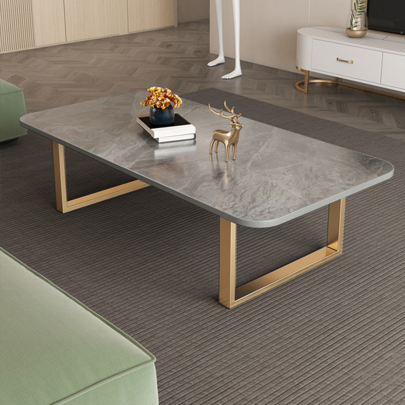 Slate Rectangular Coffee Table Trestle Coffee Cocktail Table Clearhalo 'Coffee & Accent Tables' 'Coffee Tables' 'coffee_tables' 'furn' 'furn_coffee_tables' 'Furniture' 'Living Room Furniture' 7328340